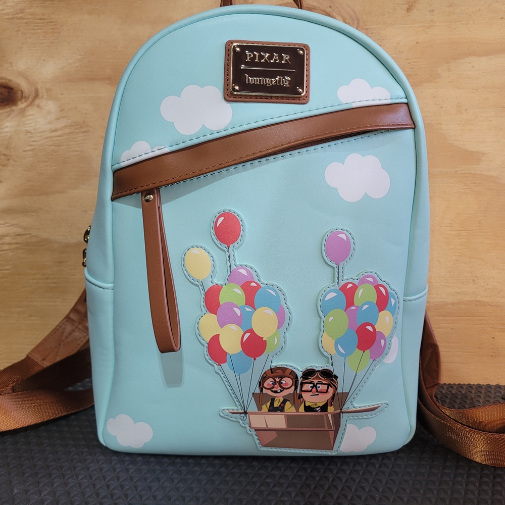 Loungefly DISNEY Mini Backpack - Pixar UP HOUSE ADVENTURE w/Carl & Elie